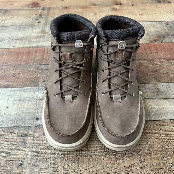 Hey Dude Bradley Mens Size US 14 Boots Brown Suede Casual Comfort Shoes main image 4